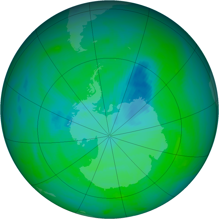 Ozone Map 1989-12-09
